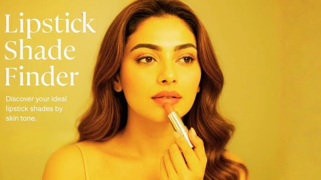 Lipstick shades displayed in gradient tones for SaniaGlam Lipstick Shade Finder