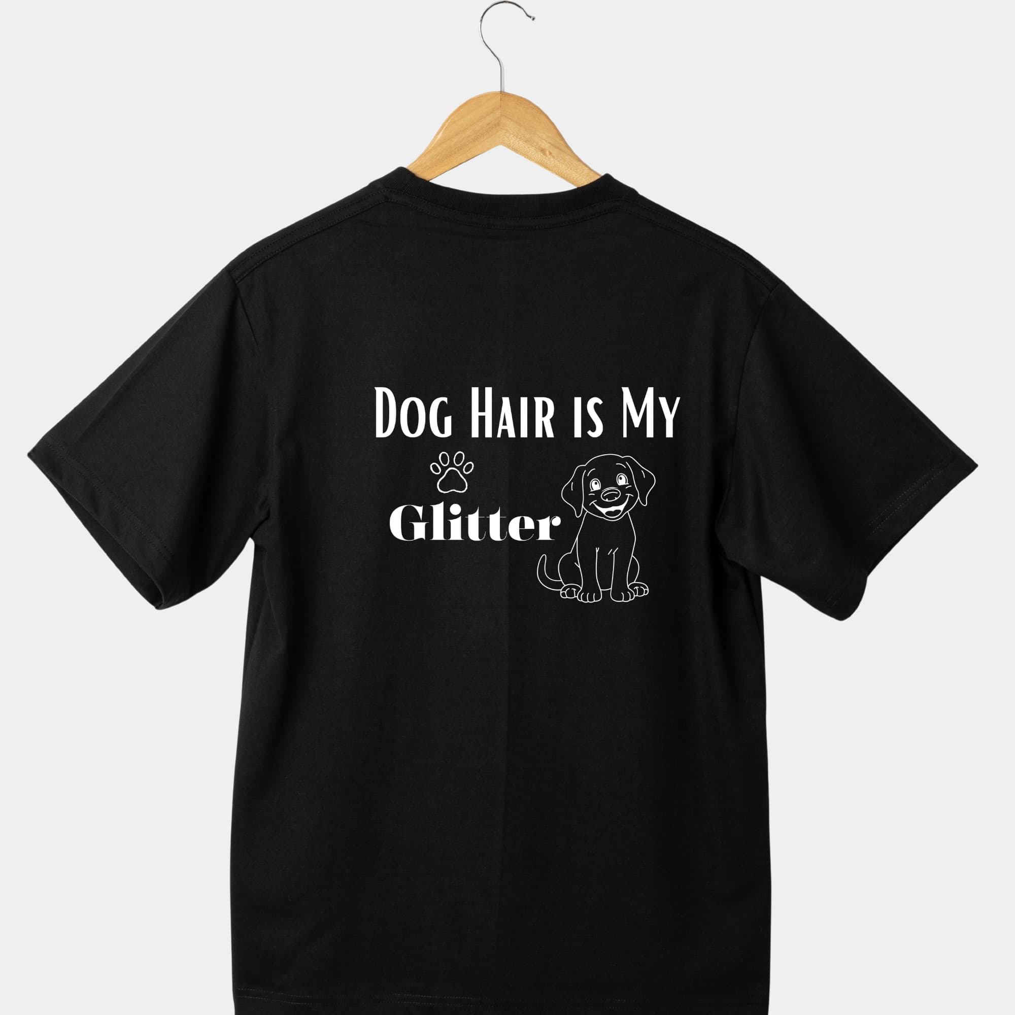 Dog Hair Is My Glitter cute dog owner T-shirt design – Sania Glam