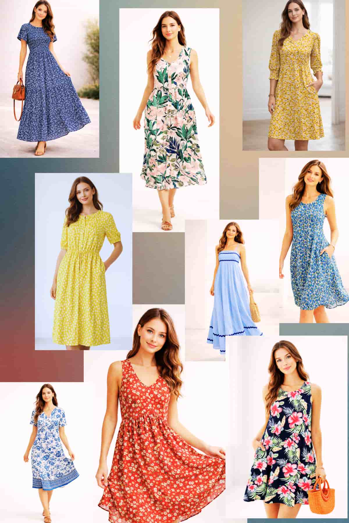 Comfortable women’s summer dresses featuring casual, midi, and maxi styles — breathable everyday outfits designed for effortless style and warm-weather comfort